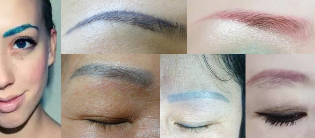 How an Low Grade Pigment changes your brows to Red, Blue or Green.